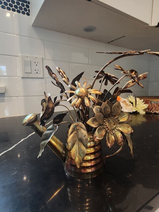 Other - Musical Metal Watering Can – Wind-Up Butterfly "You Light Up My Life"